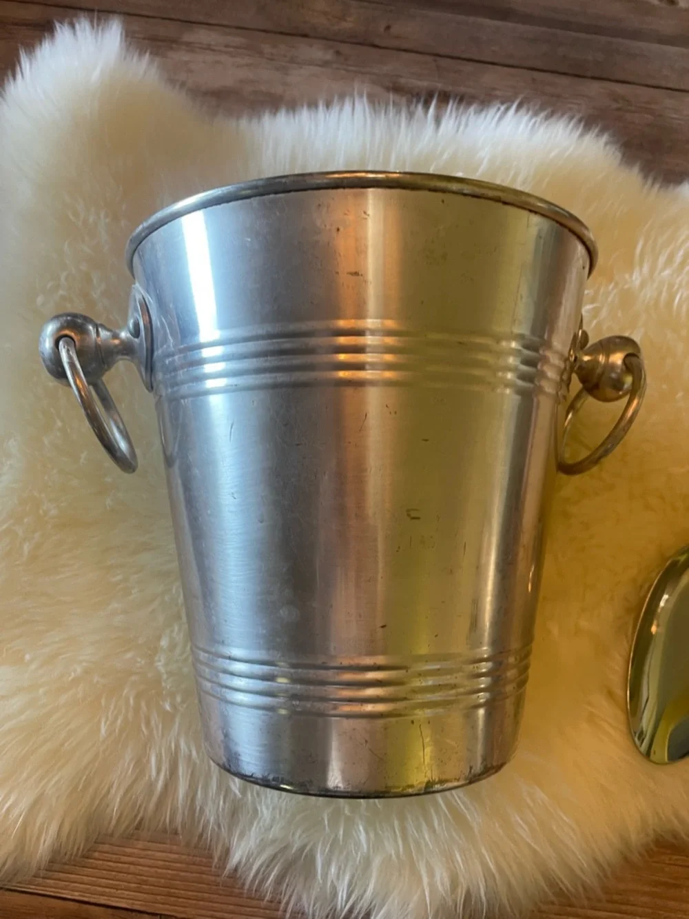 Pottery Barn | champagne bucket and Scoop